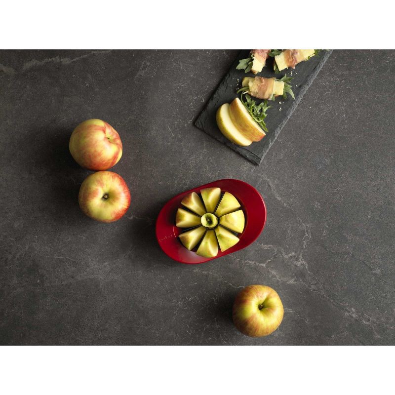 slide 4 of 6, GoodCook Ready Jumbo Apple Wedger: Kitchen Gadget, Dishwasher-Safe, Red, Plastic & Stainless Steel Slicer, 1 ct