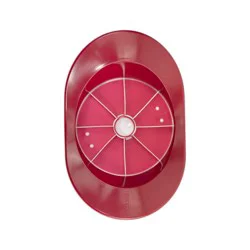GoodCook Ready Jumbo Apple Wedger: Kitchen Gadget, Dishwasher-Safe, Red, Plastic & Stainless Steel Slicer