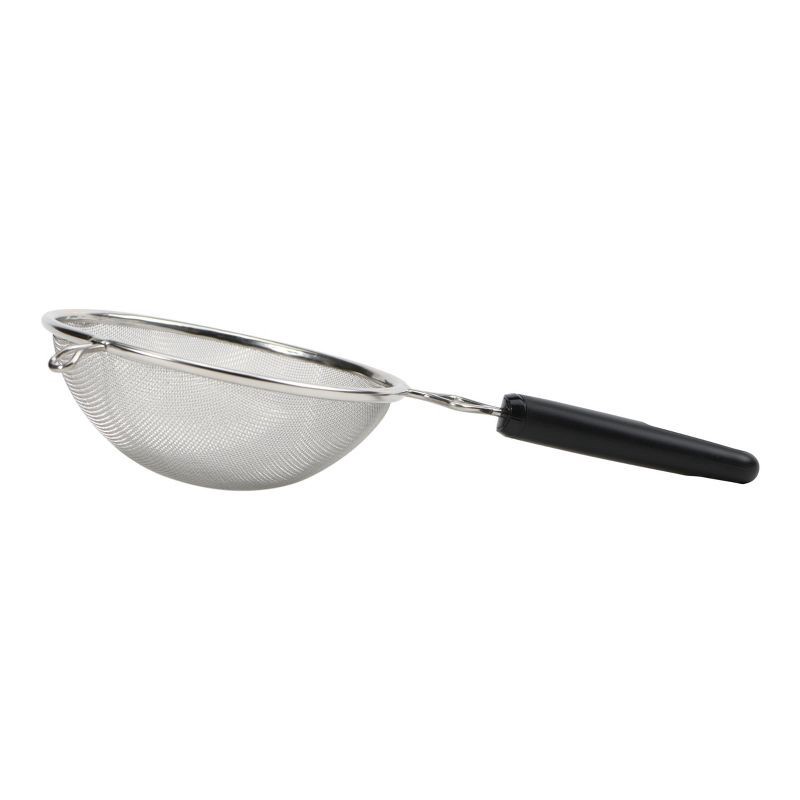 slide 2 of 6, GoodCook Ready 6" Mesh Strainer: Fine Mesh Sifter for Baking, Tea & Flour, Dishwasher-Safe, Black & Silver, 1 ct