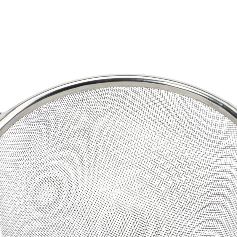 slide 4 of 6, GoodCook Ready 6" Mesh Strainer: Fine Mesh Sifter for Baking, Tea & Flour, Dishwasher-Safe, Black & Silver, 1 ct