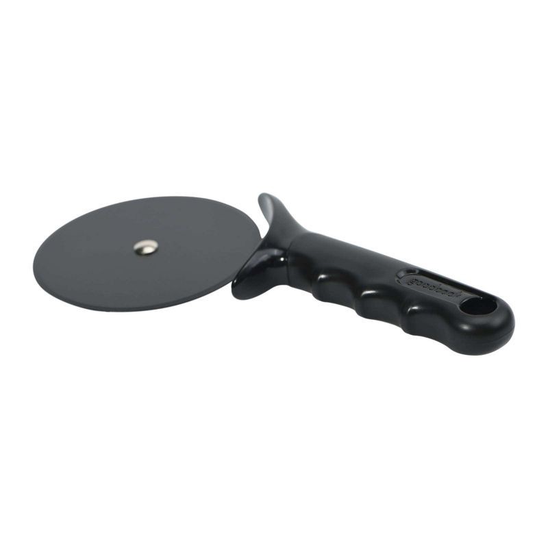 slide 2 of 4, GoodCook Ready Non-Stick Jumbo Pizza Cutter: Black Pizza Slicer & Roller, Dishwasher-Safe, Plastic Handle, 1 ct