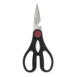 GoodCook Ready Utility Kitchen Shears: Stainless Steel & Plastic, Hand Wash, Kitchen Gadgets, Black & Red