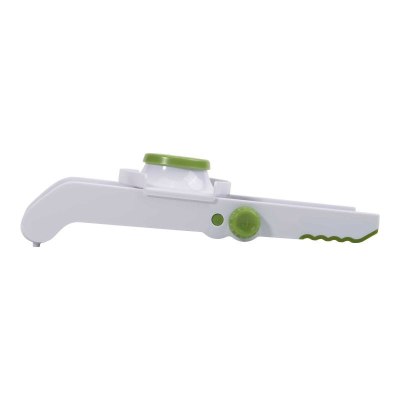 slide 2 of 8, GoodCook Ready Mandoline Slicer: Kitchen Tool, Plastic & Stainless Steel, Hand Wash, Green & Silver, 1 ct
