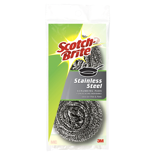 slide 1 of 5, Scotch-Brite Stainless Steel Scrubbing Pad, 2 ct