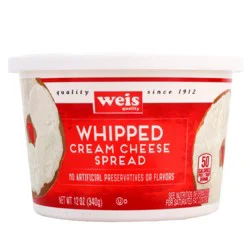 Weis Quality Whipped Spread Cream Cheese