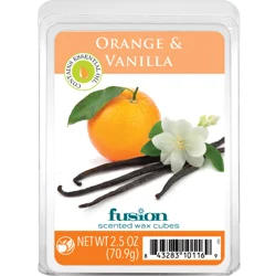 Fusion Orange & Vanilla Scented Wax Cubes
