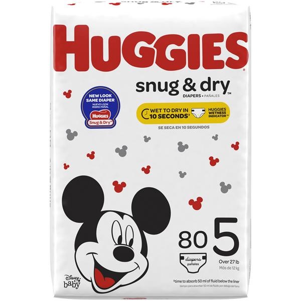 slide 1 of 1, Huggies Snug & Dry Size 5, 160 ct