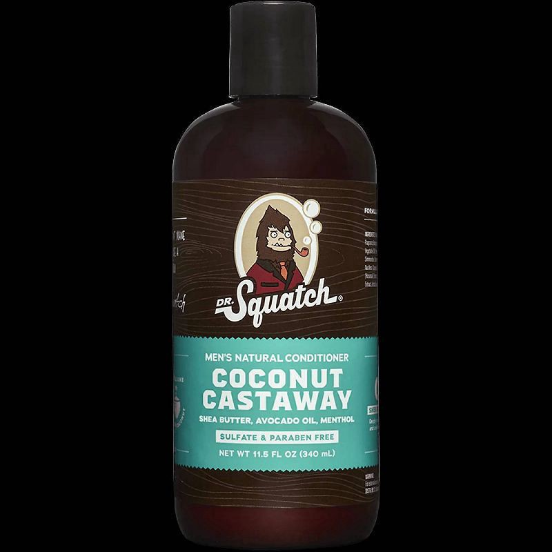 slide 2 of 7, Dr. Squatch Coconut Castaway Conditioner, 11.5 fl oz