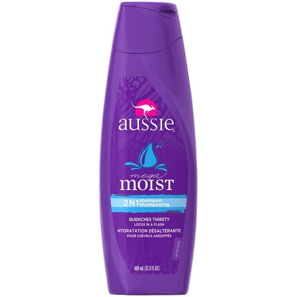 slide 1 of 1, Aussie Moist 2-in-1 Shampoo, 13.5 fl oz