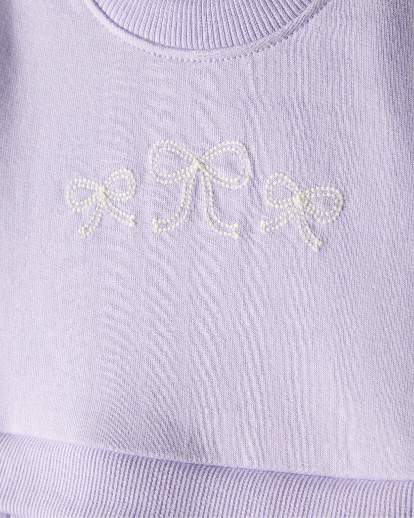 slide 4 of 5, Carter's Carters Baby Girl Bow Print Tulle Cotton Dress - Purple Purple 12M, 1 ct