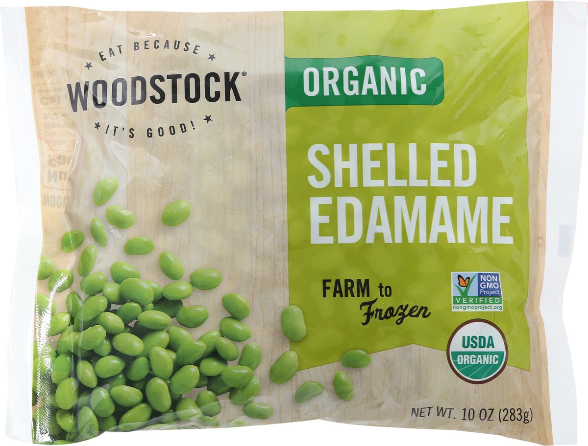 slide 8 of 12, Woodstock Organic Shelled Edamame 10 oz, 10 oz