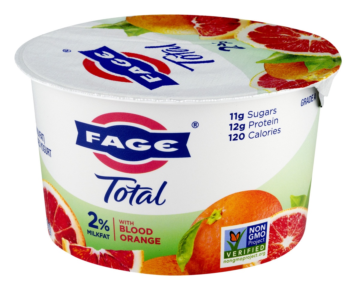 slide 4 of 11, Fage Total 2% Milkfat Blood Orange Greek Yogurt, 5.3 oz