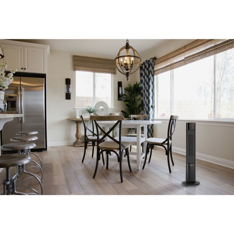 slide 9 of 13, Lasko Ultra Ceramic Tower Heater: Indoor Space Heater with Remote, Adjustable Thermostat, 1500W, Black, ETL Listed, 1 ct