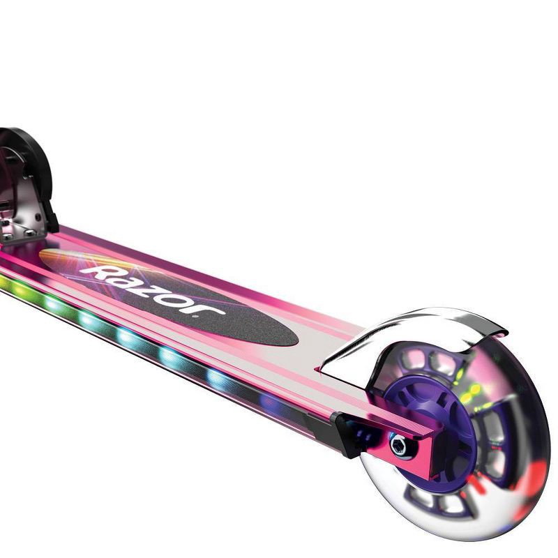 slide 2 of 11, Razor A+ 2 Wheel Scooter with LED Lights - Magenta, 1 ct
