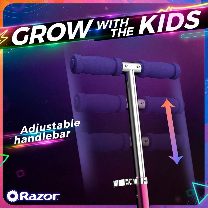 slide 6 of 11, Razor A+ 2 Wheel Scooter with LED Lights - Magenta, 1 ct