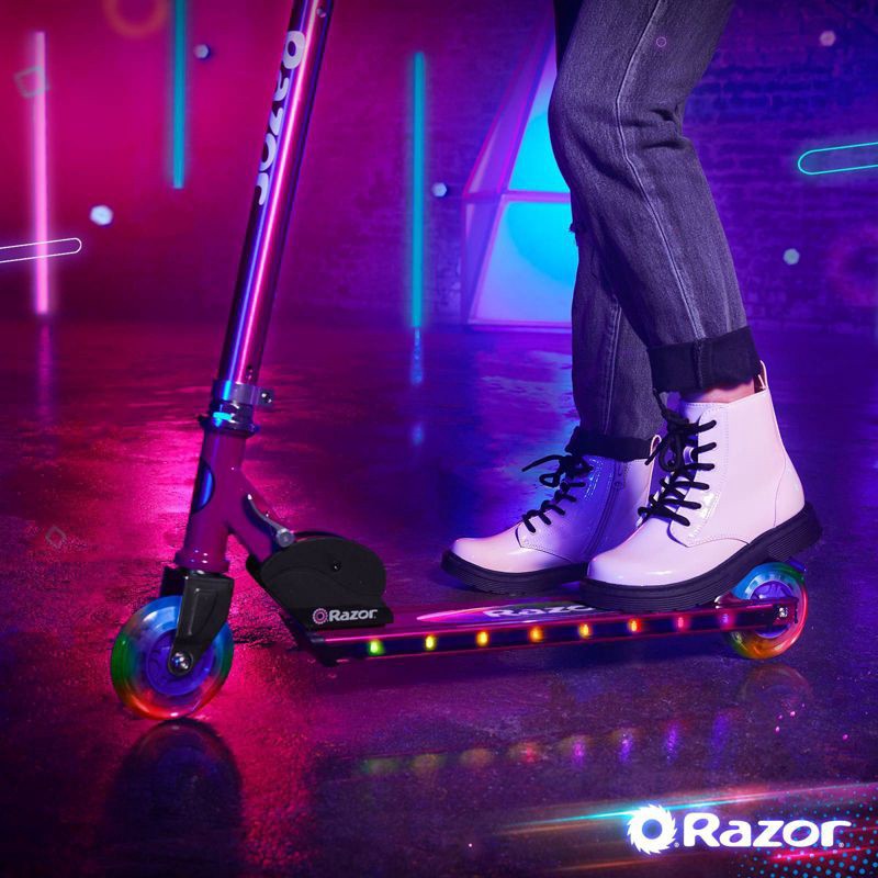slide 11 of 11, Razor A+ 2 Wheel Scooter with LED Lights - Magenta, 1 ct