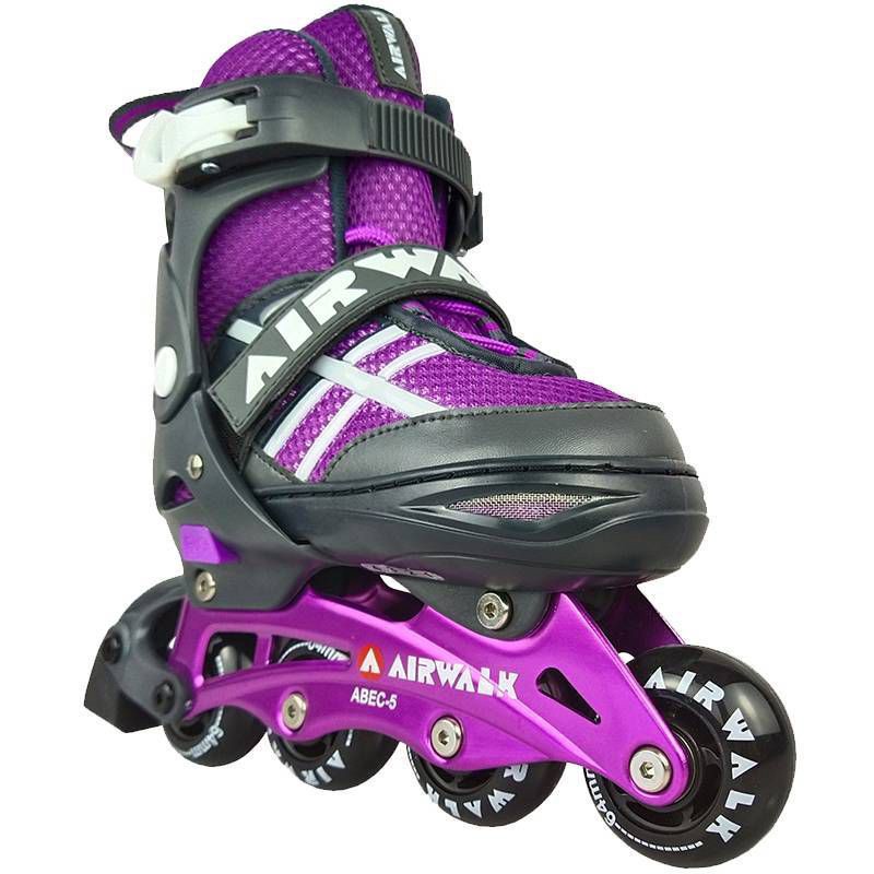 slide 3 of 7, Airwalk Youth Inline Skate - Plum Purple (1-4), 1 ct