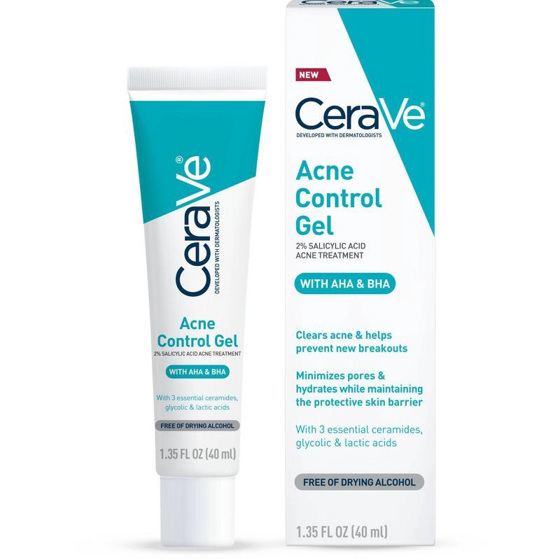 slide 5 of 11, CeraVe Salicylic Acid Acne Treatment Control Gel - 1.35oz, 1.35 oz