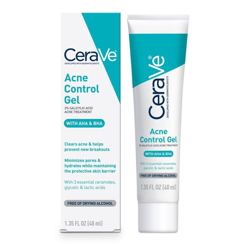 slide 8 of 11, CeraVe Salicylic Acid Acne Treatment Control Gel - 1.35oz, 1.35 oz