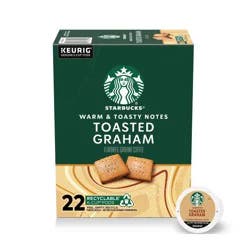 Starbucks Toasted Graham Flavor Light Roast Keurig K-Cup Coffee Pods - 22ct