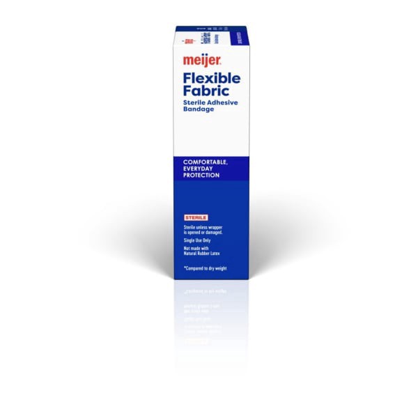 slide 4 of 21, Meijer Flexible Fabric Adhesive Bandages, 30 ct