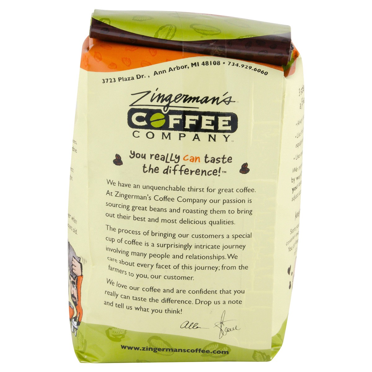 slide 4 of 4, Zingerman's Coffee Company Detroit Street Decaf Whole Bean - 12 oz, 12 oz