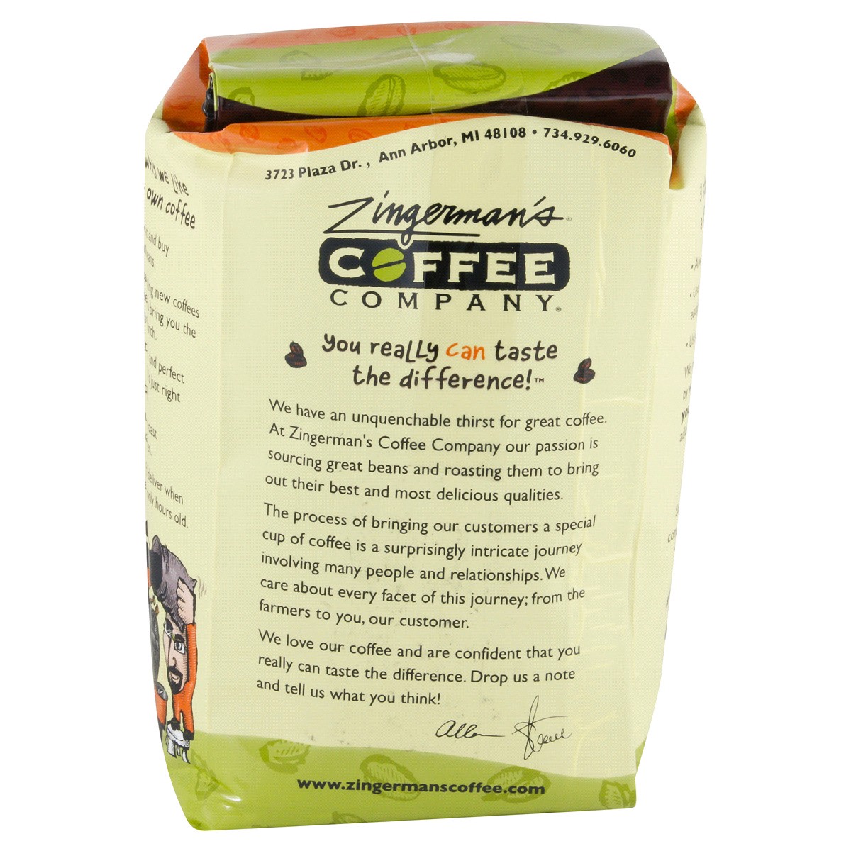 slide 4 of 4, Zingerman's Coffee Company Espresso Blend #1 Whole Bean - 12 oz, 12 oz
