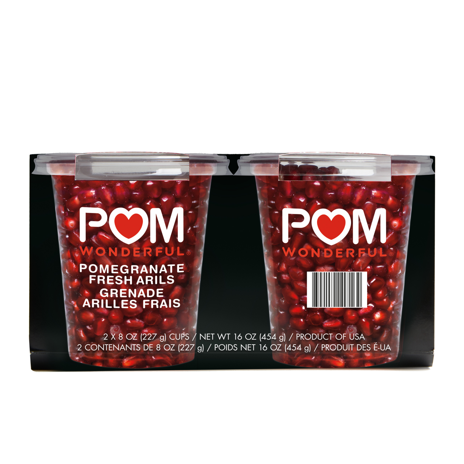 slide 1 of 3, POM Wonderful Pomegranate Arils, Ready to Eat Pomegranate Seeds, 8 Ounce (Pack of 2), 8 oz