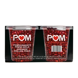 POM Wonderful Pomegranate Arils, Ready to Eat Pomegranate Seeds, 8 Ounce (Pack of 2)