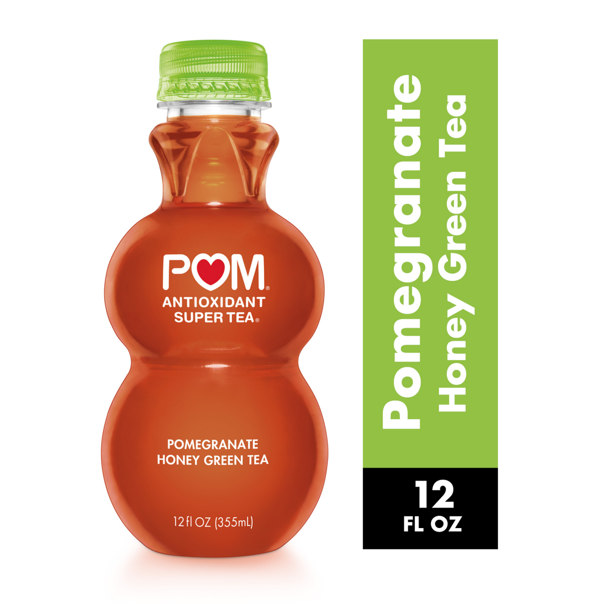 slide 1 of 5, POM Wonderful Antioxidant Super Tea, Pomegranate Honey Green Tea, 12 oz, 12 oz