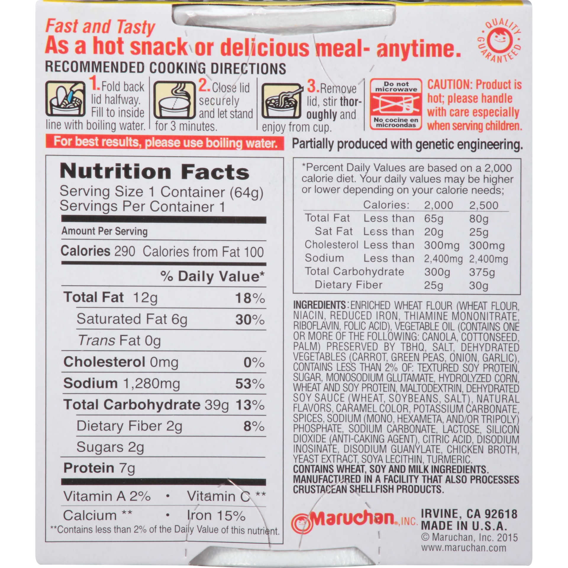 slide 6 of 8, Maruchan Instant Lunch Roast Beef Flavor Ramen Noodle Soup, 2.25 oz