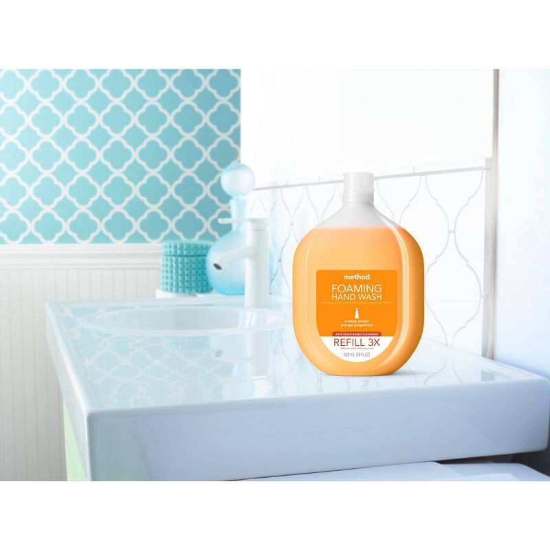 slide 3 of 5, Method Foaming Hand Soap Refill - Orange Ginger - 28 fl oz, 28 fl oz