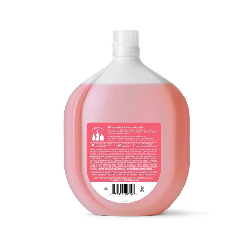 slide 2 of 5, Method Gel Hand Soap Refill - Pink Grapefruit - 34 fl oz, 34 fl oz