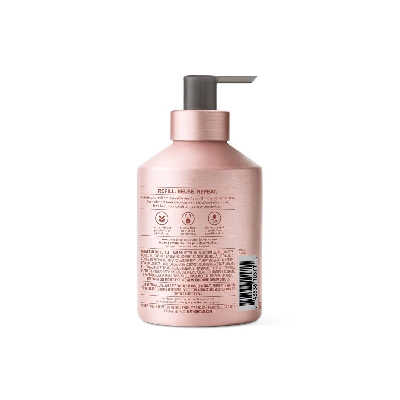 slide 2 of 4, Method Aluminum Gel Hand Soap - Vanilla + Raspberry - 12 fl oz, 12 fl oz