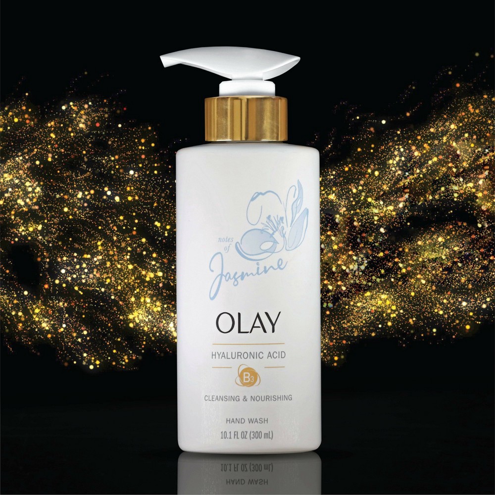 slide 5 of 10, Olay Cleansing & Nourishing Liquid Hand Soap - Hyaluronic Acid - 10.1 fl oz, 10.1 fl oz