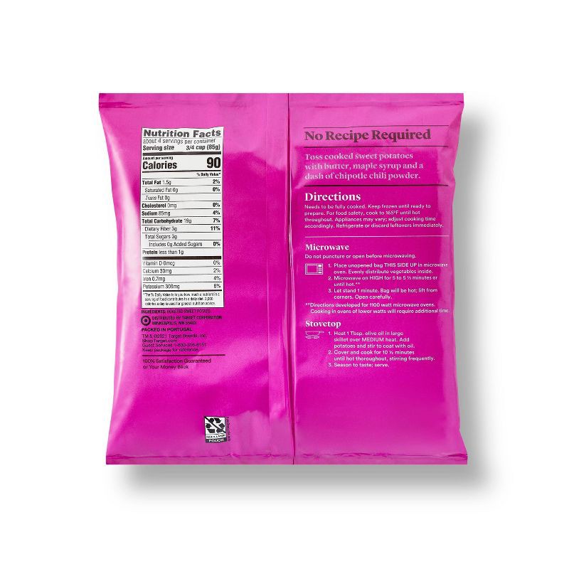 slide 2 of 4, Frozen Roasted Sweet Potato Chunks - 12oz - Good & Gather™, 12 oz