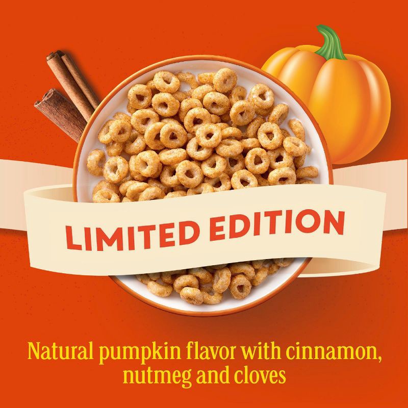 slide 2 of 9, General Mills Cheerios Pumpkin Spice Gluten Free Family Size Breakfast Cereal - 18.5oz, 18.5 oz
