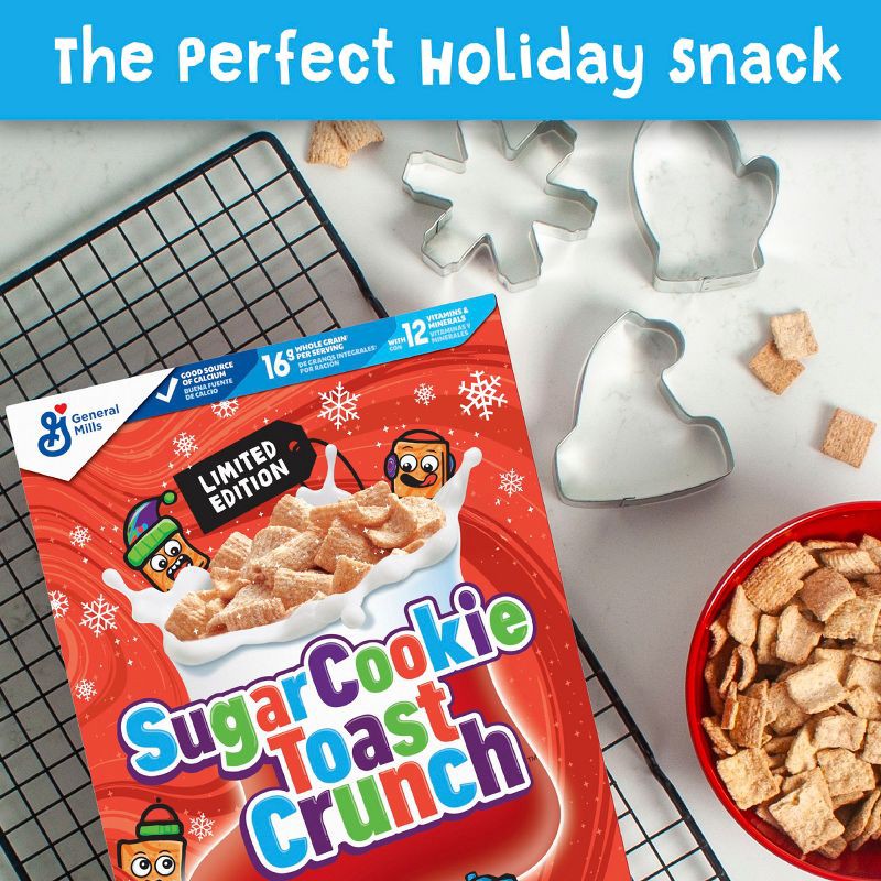 slide 4 of 10, Cinnamon Toast Crunch Sugar Cookie Toast Crunch Family Size Breakfast Cereal - 18.8oz, 18.8 oz