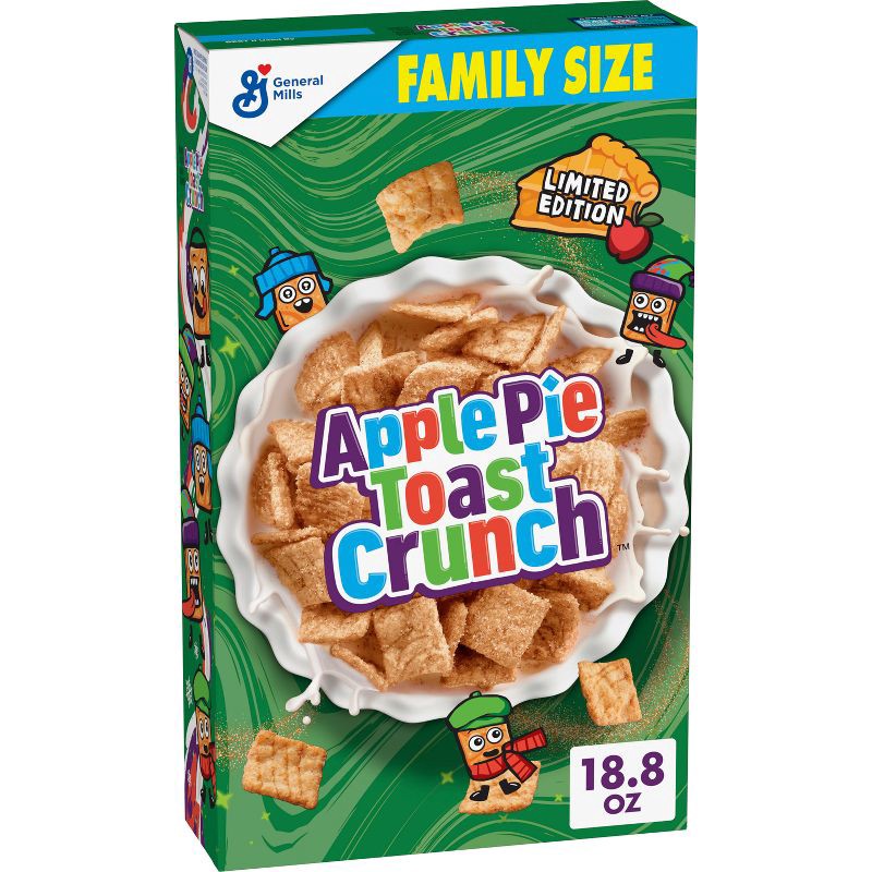 slide 1 of 10, Cinnamon Toast Crunch Apple Pie Toast Crunch Family Size Cereal - 18.8oz, 18.8 oz