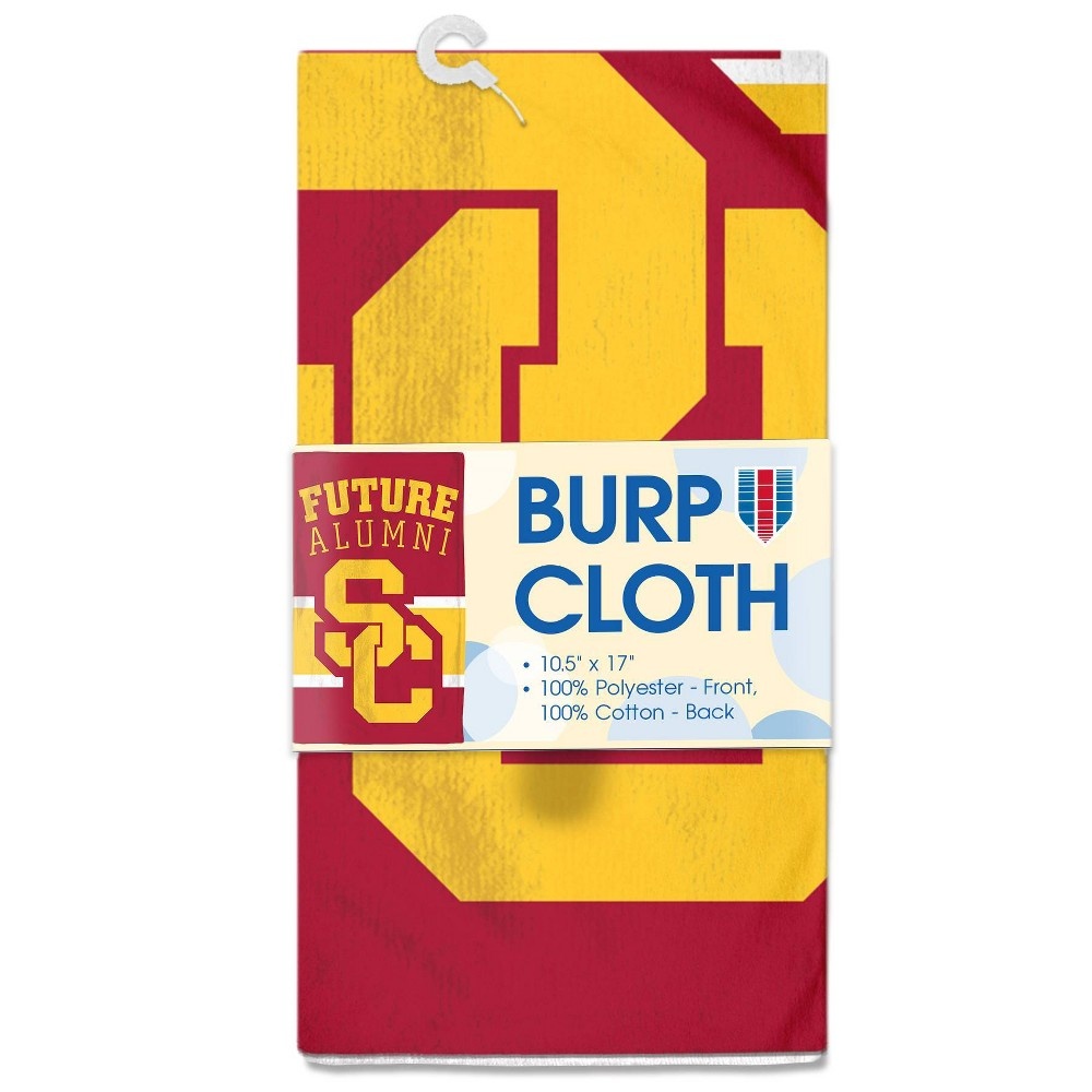 slide 3 of 3, NCAA USC Trojans Baby Burp Cloth, 1 ct