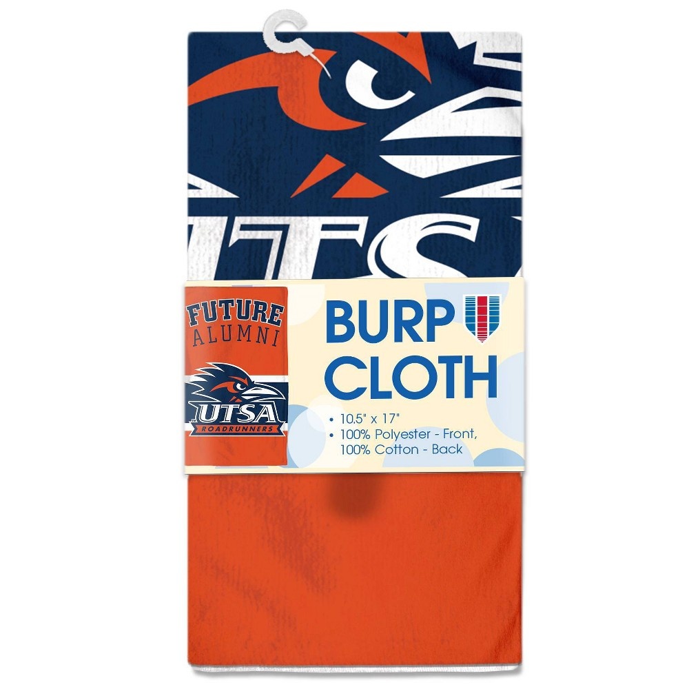 slide 3 of 3, NCAA UTSA Roadrunners Baby Burp Cloth, 1 ct