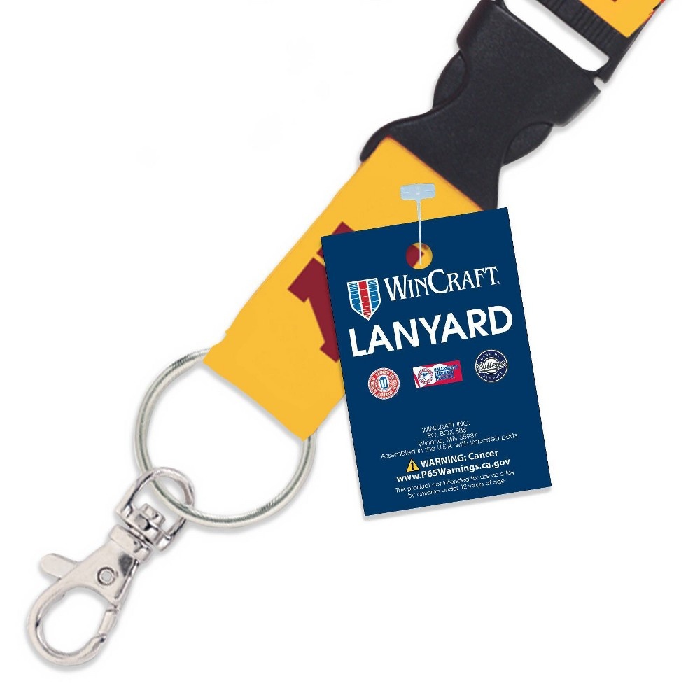 slide 3 of 3, NCAA Minnesota Golden Gophers Logo Lanyard, 1 ct
