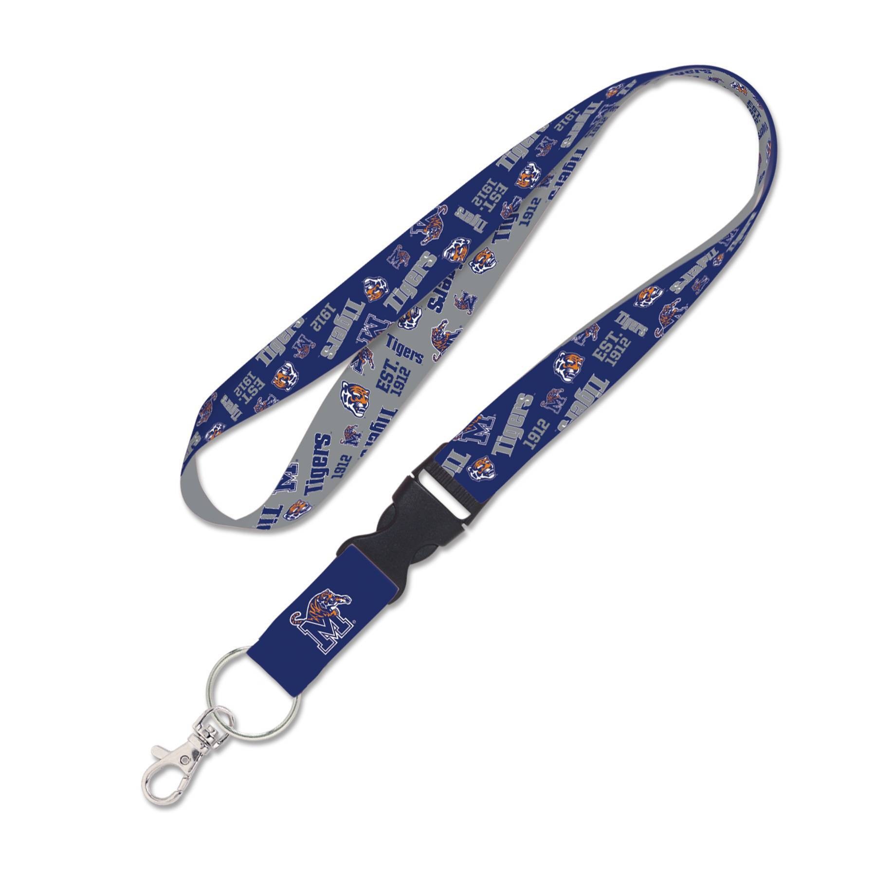 slide 1 of 3, NCAA Memphis Tigers Scatter Print Lanyard, 1 ct