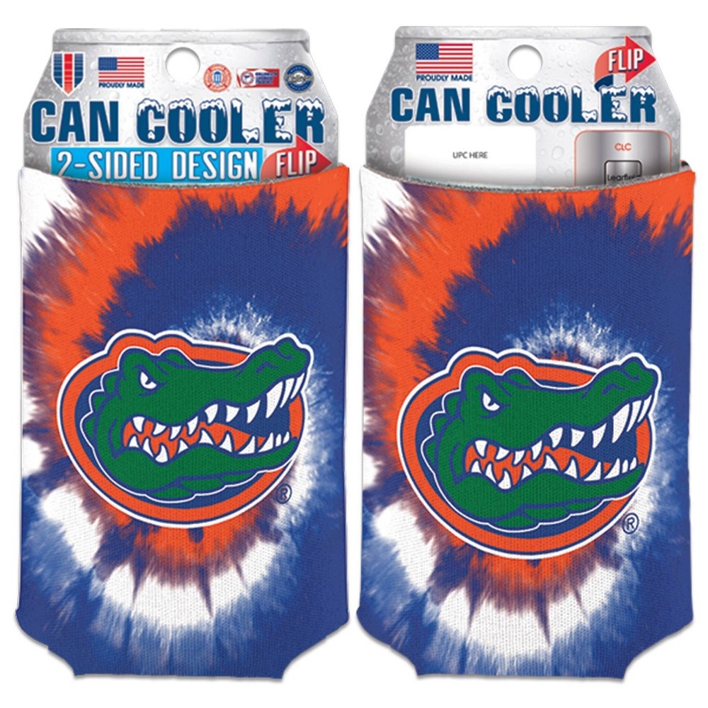 slide 3 of 3, NCAA Florida Gators Tie-Dye Can Cooler, 1 ct