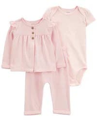 Carter's Baby Baby 3-Piece Little Cardigan Set Pink 12M