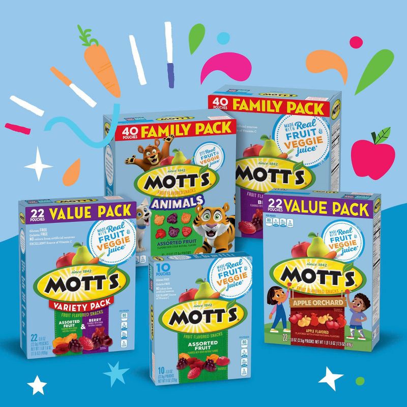 slide 8 of 8, Mott's Assorted Fruit - 40ct, 40 ct