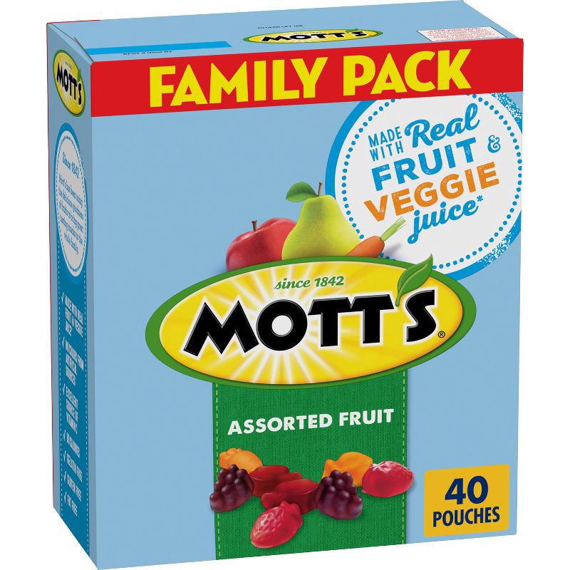 slide 1 of 8, Mott's Assorted Fruit - 40ct, 40 ct