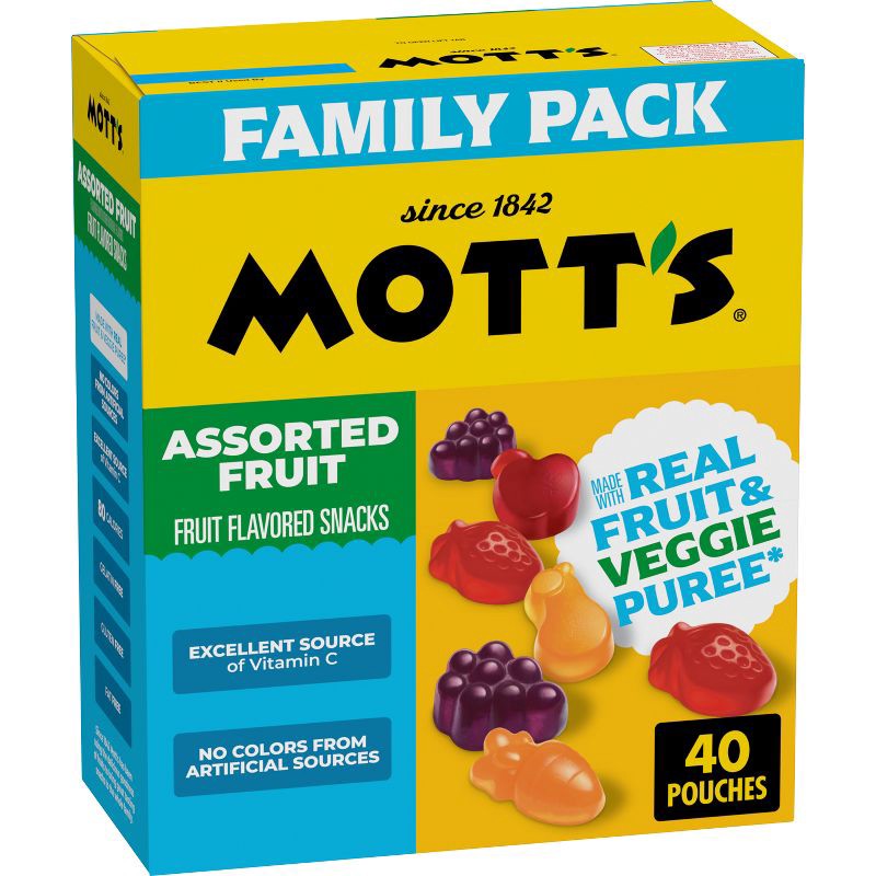 slide 1 of 9, Mott's Assorted Fruit Snacks - 32oz/40ct, 40 ct