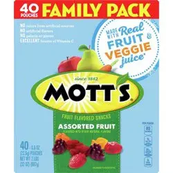 Mott's Assorted Fruit - 40ct