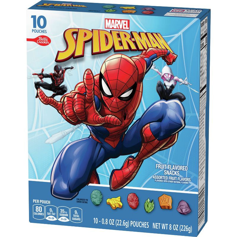 slide 3 of 6, Betty Crocker Marvel Spider-Man Fruit Snacks - 8oz/10ct, 10 ct; 8 oz